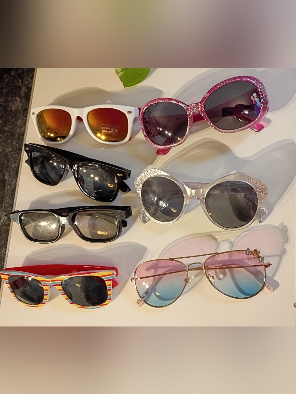 Kids Glitter Pink Sunglasses - Brand Unspecified